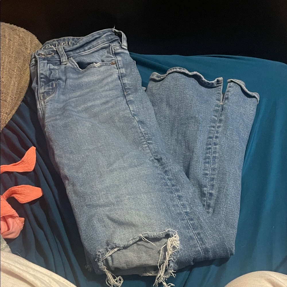 American Eagle Outfitters Light Blue Flare Jeans